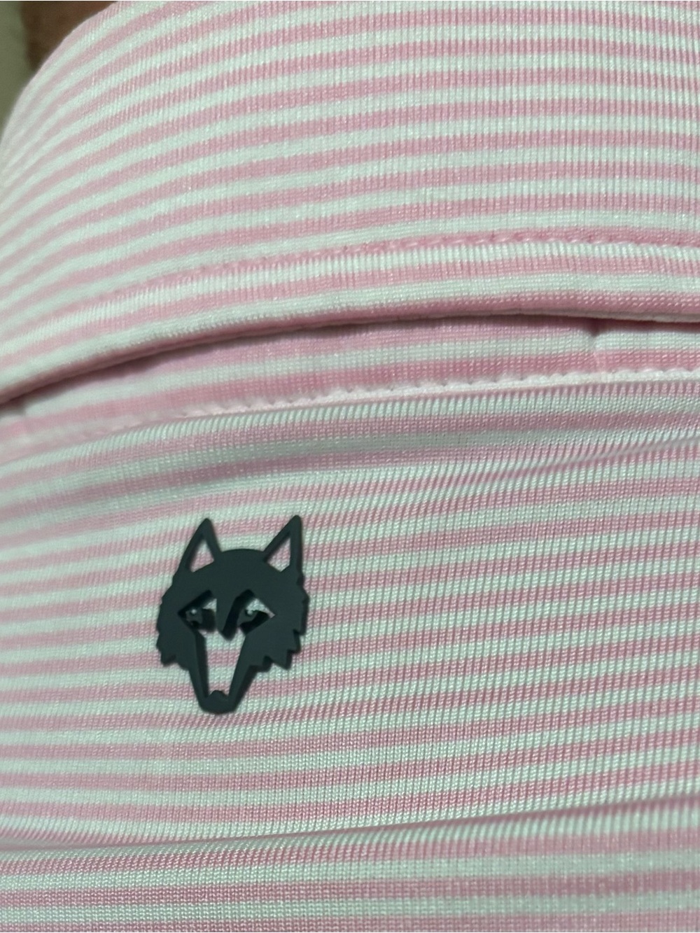 Greyson Pink Striped Polo with Contrast Placket - Picture 2 of 2
